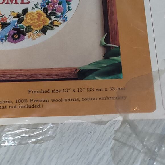 Vintage The Creative Circle Home Sweet Home Crewel Stitchery Embroidery Kit USA - Picture 4 of 10